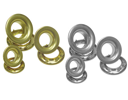 Grommets Brass or Nickel Plated