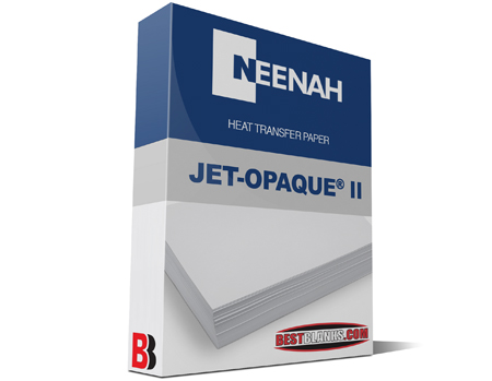 Neenah Jet-Opaque II 1 Step, Darks 8X11 Heat Transfer Paper