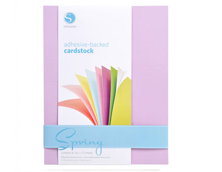 Silhouette Adhesive Cardstock Spring Colors Pack
